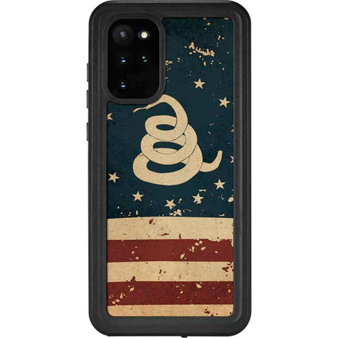Dont Tread On Me American Flag Galaxy S20 Plus Waterproof Case