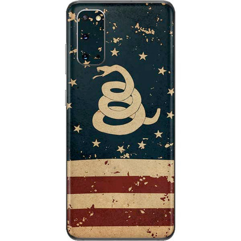 Dont Tread On Me American Flag Galaxy S20 Skin