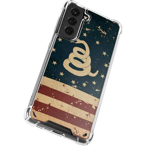 Dont Tread On Me American Flag Galaxy S21 Plus 5G Clear Case
