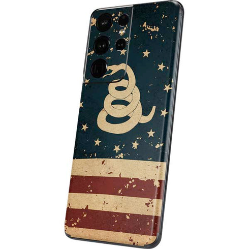 Dont Tread On Me American Flag Galaxy S21 Ultra 5G Skin