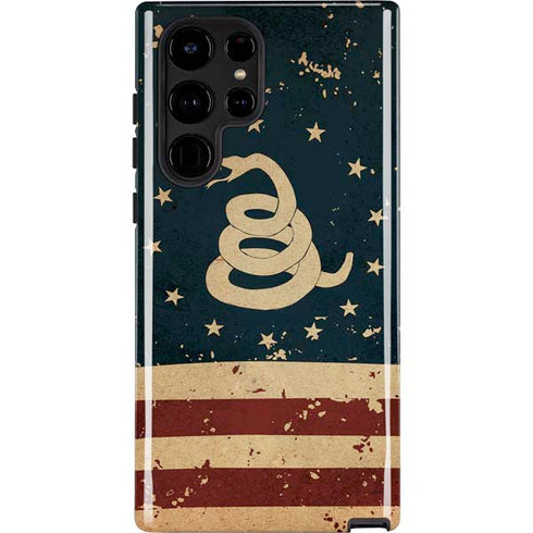 Dont Tread On Me American Flag Galaxy S22 Ultra Pro Case