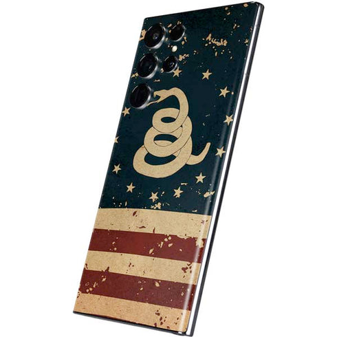 Dont Tread On Me American Flag Galaxy S22 Ultra Skin