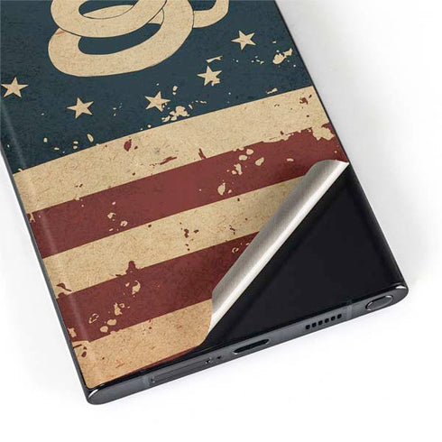 Dont Tread On Me American Flag Galaxy S22 Ultra Skin