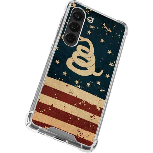 Dont Tread On Me American Flag Galaxy S23 Clear Case
