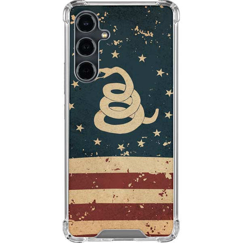 Dont Tread On Me American Flag Galaxy S23 FE Clear Case
