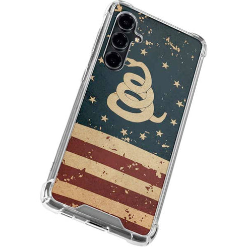 Dont Tread On Me American Flag Galaxy S23 FE Clear Case