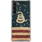 Dont Tread On Me American Flag Galaxy S23 Plus Clear Case