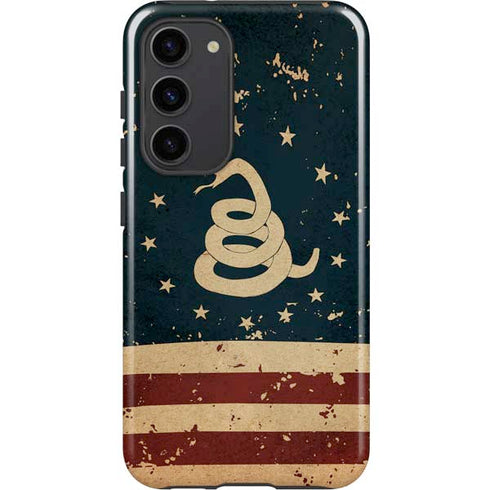 Dont Tread On Me American Flag Galaxy S23 Plus Pro Case