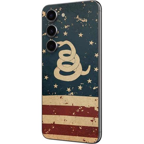 Dont Tread On Me American Flag Galaxy S23 Skin