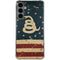 Dont Tread On Me American Flag Galaxy S24 Plus Clear Case