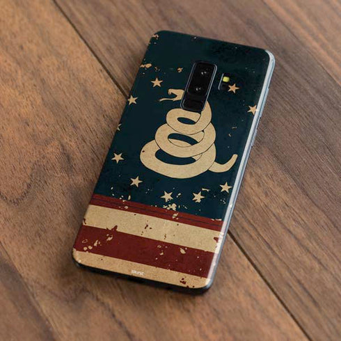 Dont Tread On Me American Flag Galaxy S9 Plus Skin