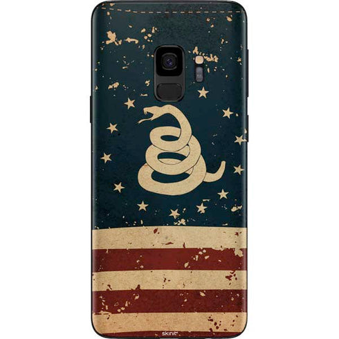 Dont Tread On Me American Flag Galaxy S9 Skin
