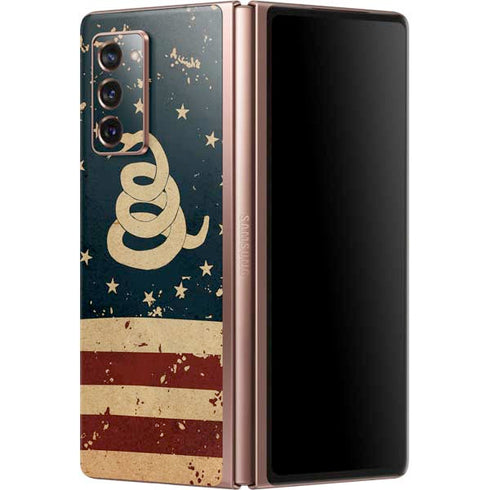 Dont Tread On Me American Flag Galaxy Z Fold2 5G Skin