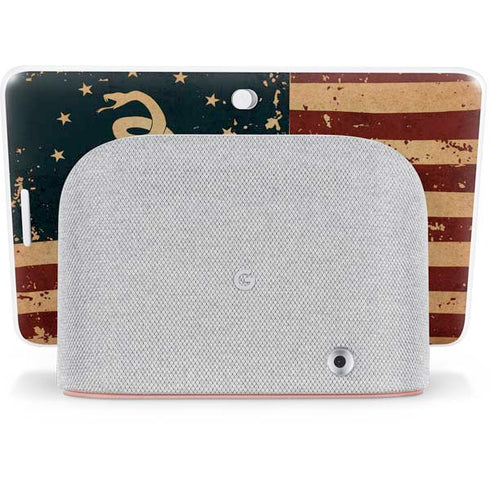 Dont Tread On Me American Flag Google Home Hub Skin