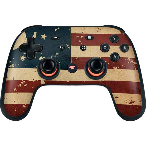 Dont Tread On Me American Flag Google Stadia Controller Skin