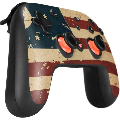 Dont Tread On Me American Flag Google Stadia Controller Skin