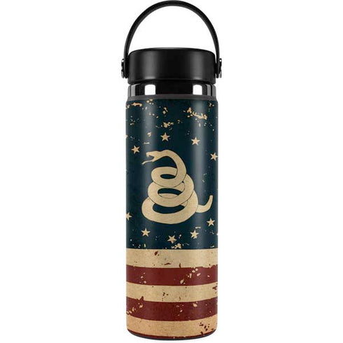 Dont Tread On Me American Flag Hydro Flask 20oz Wide Mouth Skin