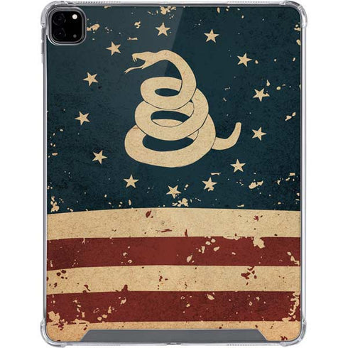 Dont Tread On Me American Flag iPad Pro 12.9in (2020) Clear Case
