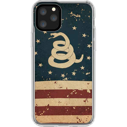 Dont Tread On Me American Flag iPhone 11 Pro Clear Case