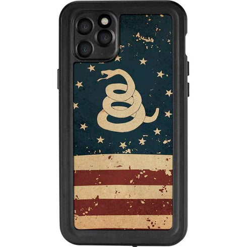 Dont Tread On Me American Flag iPhone 11 Pro Max Waterproof Case