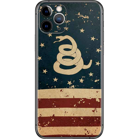 Dont Tread On Me American Flag iPhone 11 Pro Skin