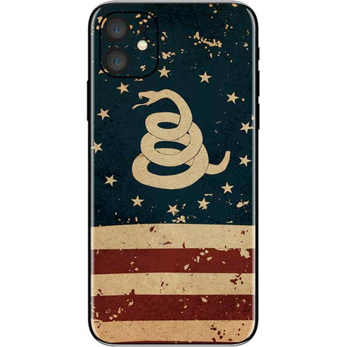 Dont Tread On Me American Flag iPhone 11 Skin