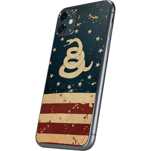 Dont Tread On Me American Flag iPhone 11 Skin