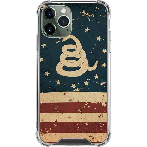 Dont Tread On Me American Flag iPhone 12 Pro Max Clear Case