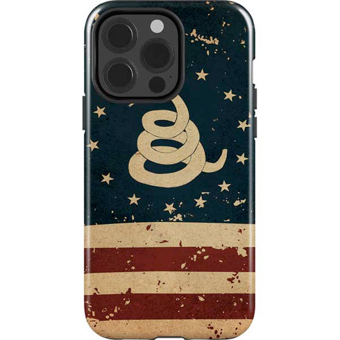 Dont Tread On Me American Flag iPhone 13 Pro Impact Case