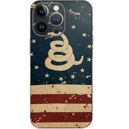 Dont Tread On Me American Flag iPhone 13 Pro Skin