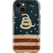 Dont Tread On Me American Flag iPhone 15 Plus Impact Case