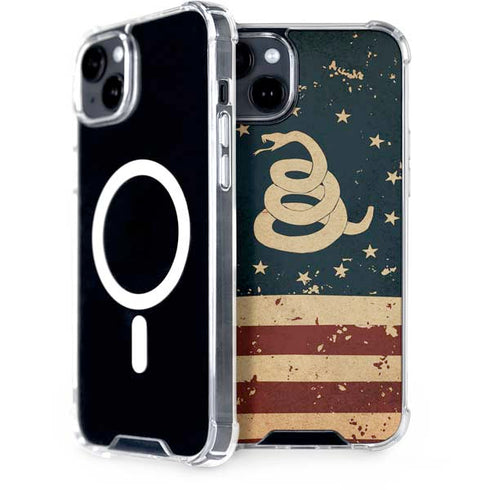 Dont Tread On Me American Flag iPhone 15 MagSafe Case