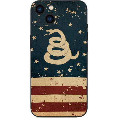 Dont Tread On Me American Flag iPhone 14 Plus Skin