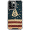 Dont Tread On Me American Flag iPhone 14 Pro Clear Case