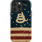 Dont Tread On Me American Flag iPhone 14 Pro Impact Case