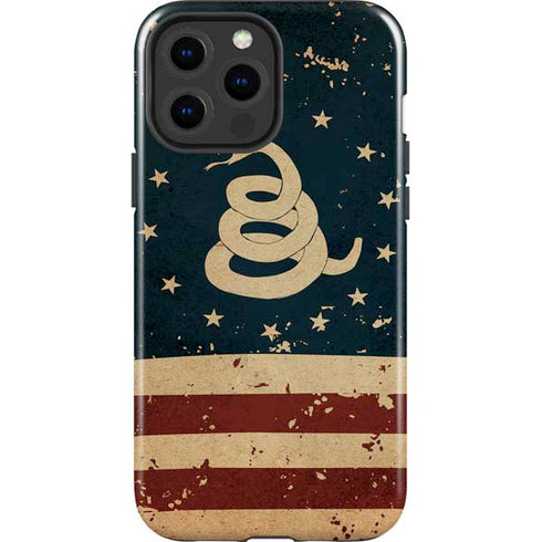 Dont Tread On Me American Flag iPhone 15 Pro Max Impact Case