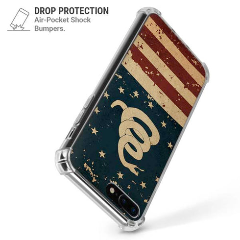 Dont Tread On Me American Flag iPhone 7/8 Plus Clear Case