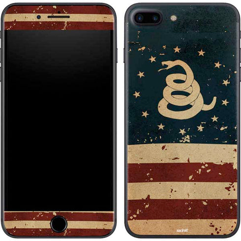 Dont Tread On Me American Flag iPhone 8 Plus Skin