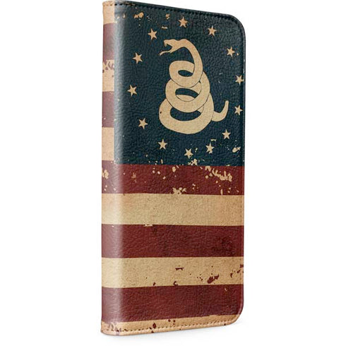 Dont Tread On Me American Flag iPhone SE (2nd & 3rd Gen) Folio Case