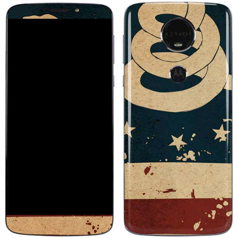 Dont Tread On Me American Flag Moto E5 Plus Skin