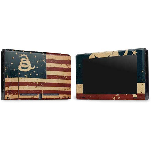 Dont Tread On Me American Flag Nintendo Switch Bundle Skin