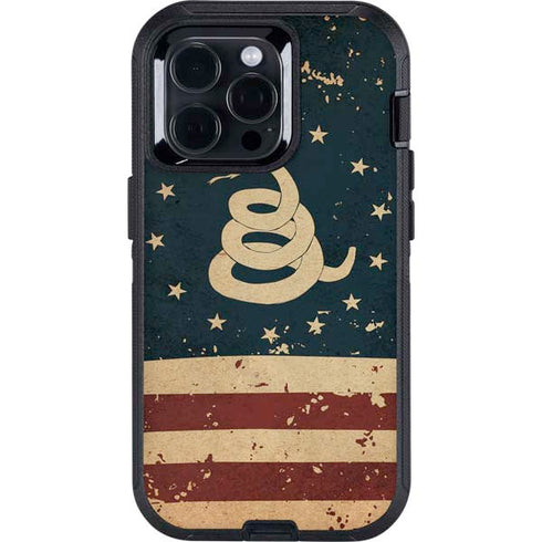 Dont Tread On Me American Flag Otterbox Defender iPhone Skin