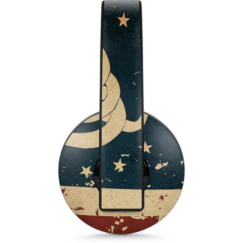 Dont Tread On Me American Flag PlayStation 4 Gold Wireless Headset Skin