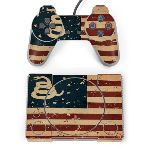 Dont Tread On Me American Flag PlayStation Classic Bundle Skin