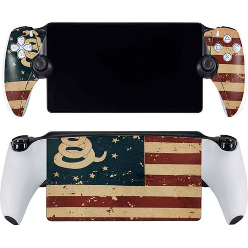 Dont Tread On Me American Flag PlayStation Portal Remote Player Skin