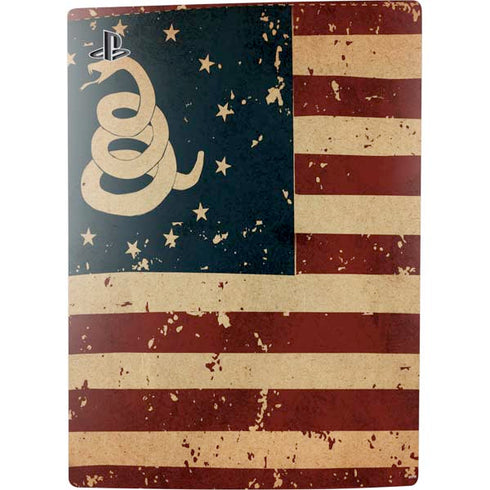 Dont Tread On Me American Flag PS5 Console Skin