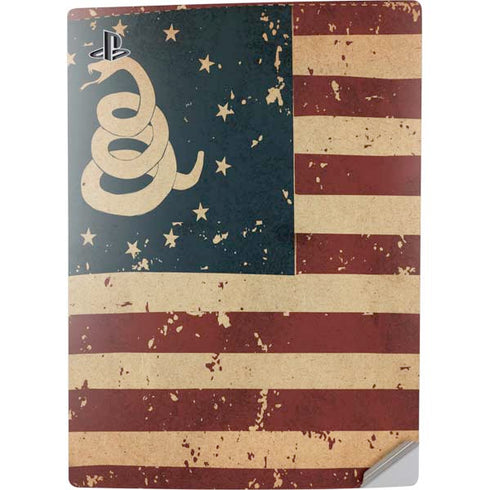 Dont Tread On Me American Flag PS5 Digital Edition Console Skin
