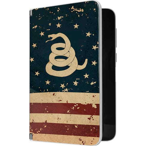 Dont Tread On Me American Flag Surface Duo Skin
