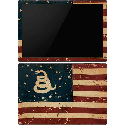 Dont Tread On Me American Flag Surface Pro 6 Skin