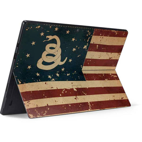 Dont Tread On Me American Flag Surface Pro 6 Skin